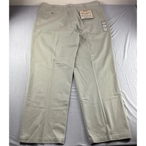 Route 66 Khakis Mens 46x30 Beige Relaxed Fit Pleated Pants Slacks Preppy Tan NEW